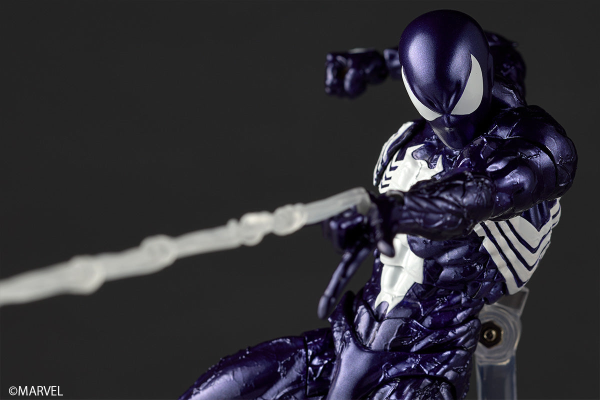 Kaiyodo Revoltech Amazing Yamaguchi Symbiote Spider-Man Violett Version Actionfigur
