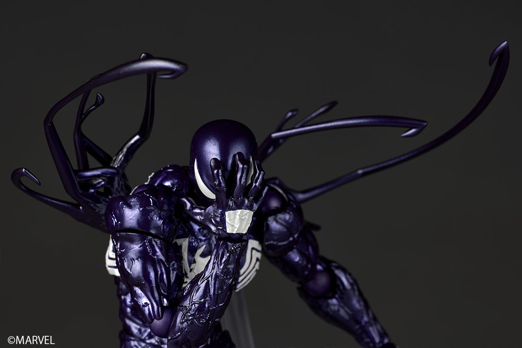 Kaiyodo Revoltech Amazing Yamaguchi Symbiote Spider-Man Violett Version Actionfigur