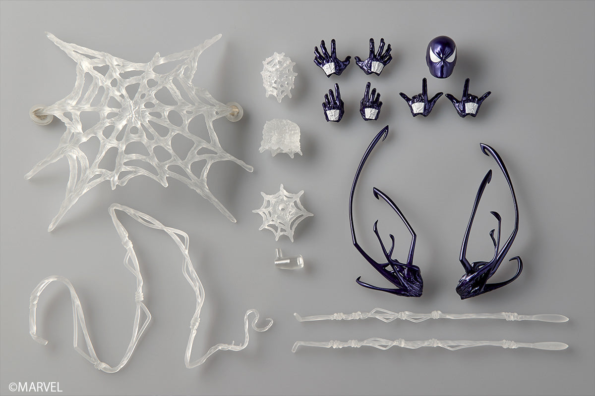 Kaiyodo Revoltech Amazing Yamaguchi Symbiote Spider-Man Violett Version Actionfigur