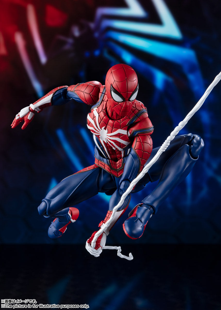 S.H. Figuarts Spider-Man Advance Suit Marvel Bandai Gamerverse + Special Stand