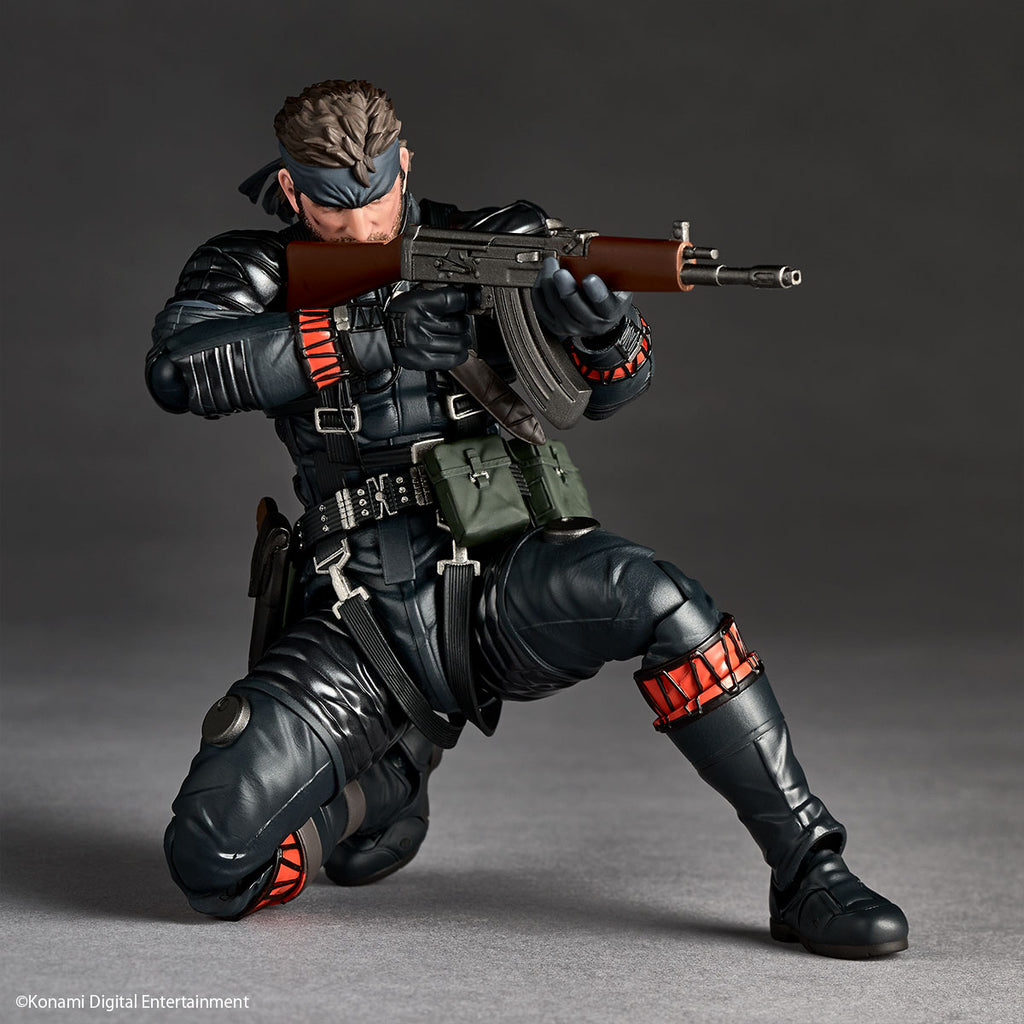 Kaiyodo Revoltech Amazing Yamaguchi Naked Snake Sneaking Suit Actionfigur