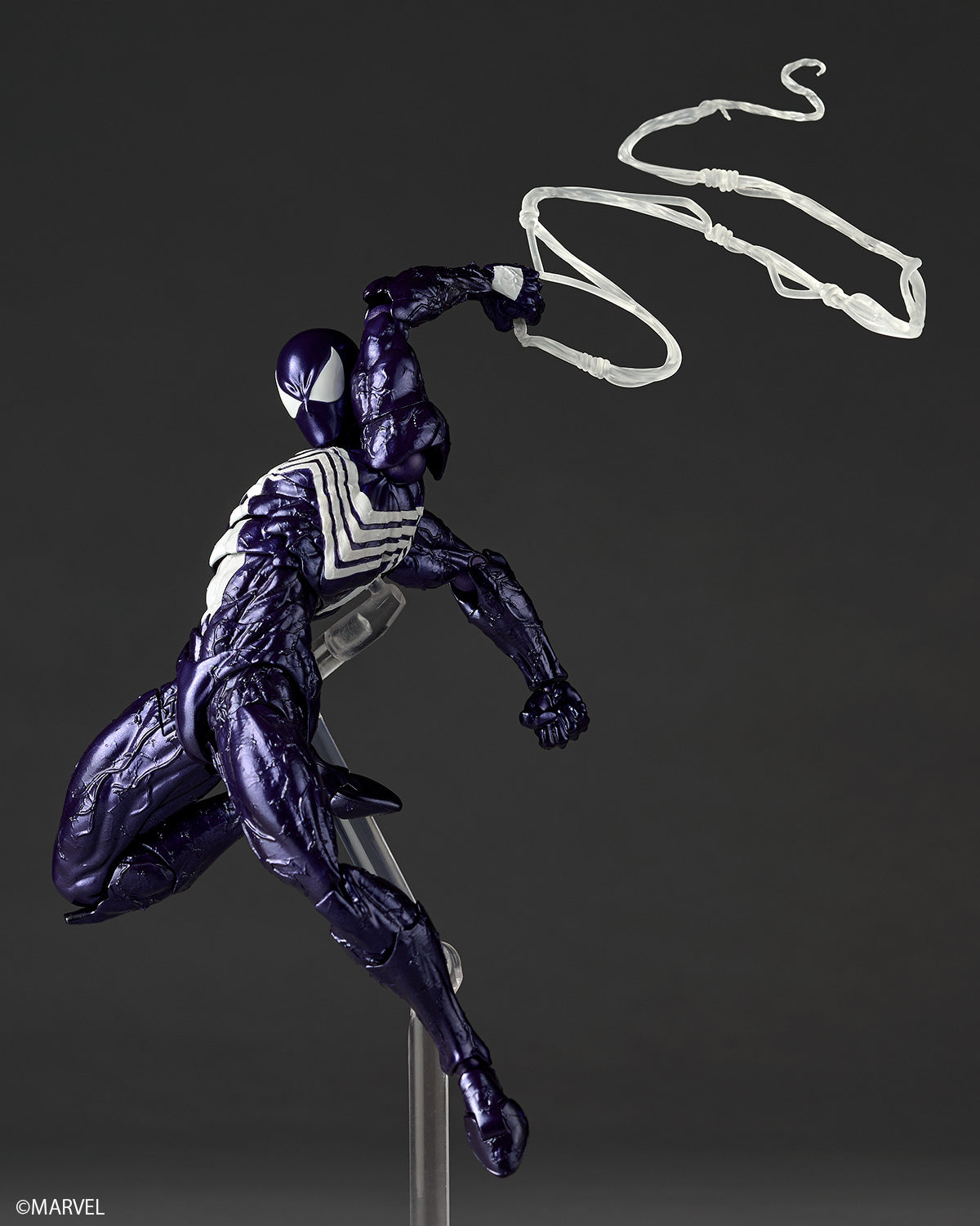 Kaiyodo Revoltech Amazing Yamaguchi Symbiote Spider-Man Violett Version Actionfigur