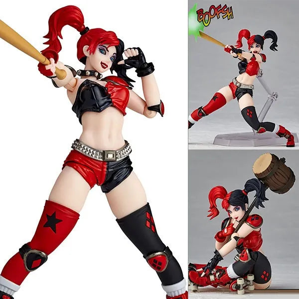 Kaiyodo Revoltech Amazing Yamaguchi Harley Quinn Actionfigur + Bonus