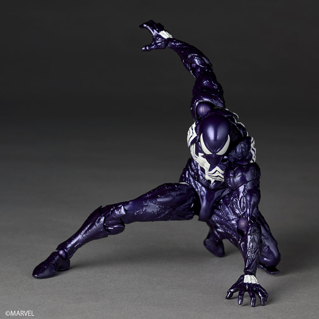 Kaiyodo Revoltech Amazing Yamaguchi Symbiote Spider-Man Violett Version Actionfigur