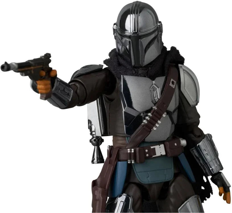 Mafex 256 Mandalorian Figur - Chrome Version - Star Wars The Mandalorian