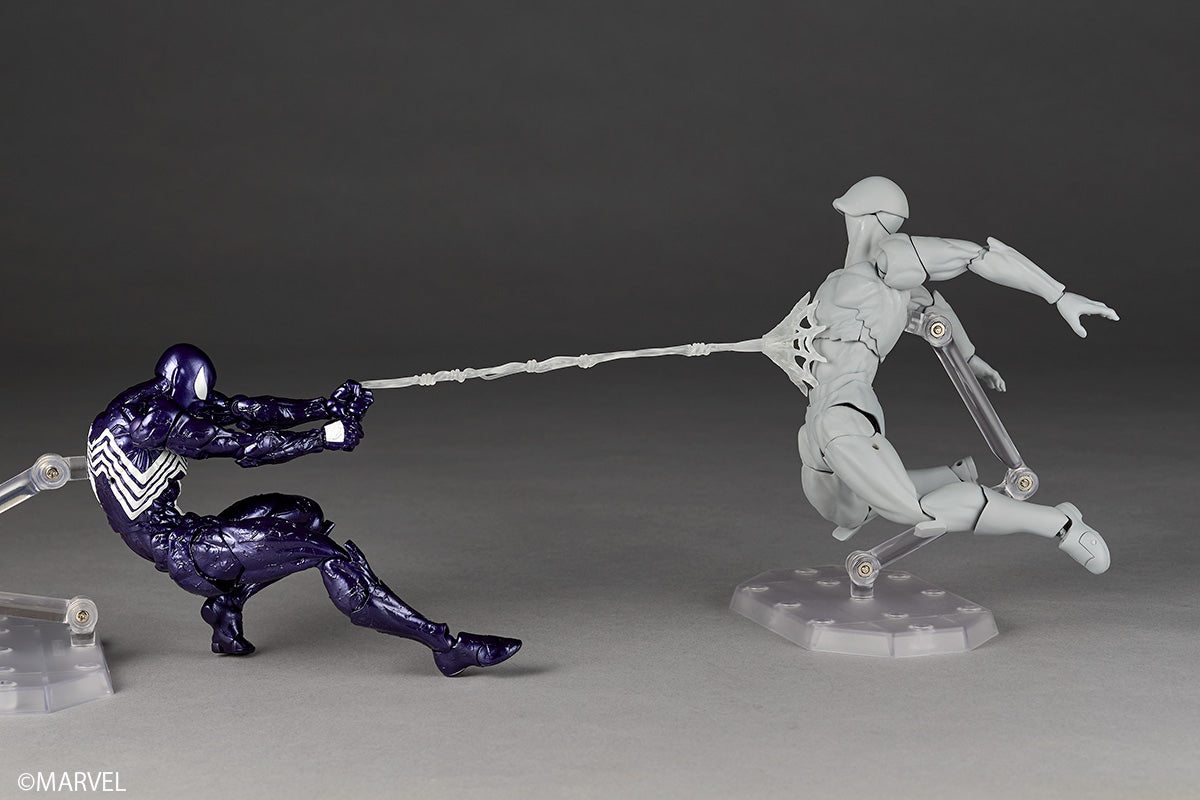 Kaiyodo Revoltech Amazing Yamaguchi Symbiote Spider-Man Violett Version Actionfigur