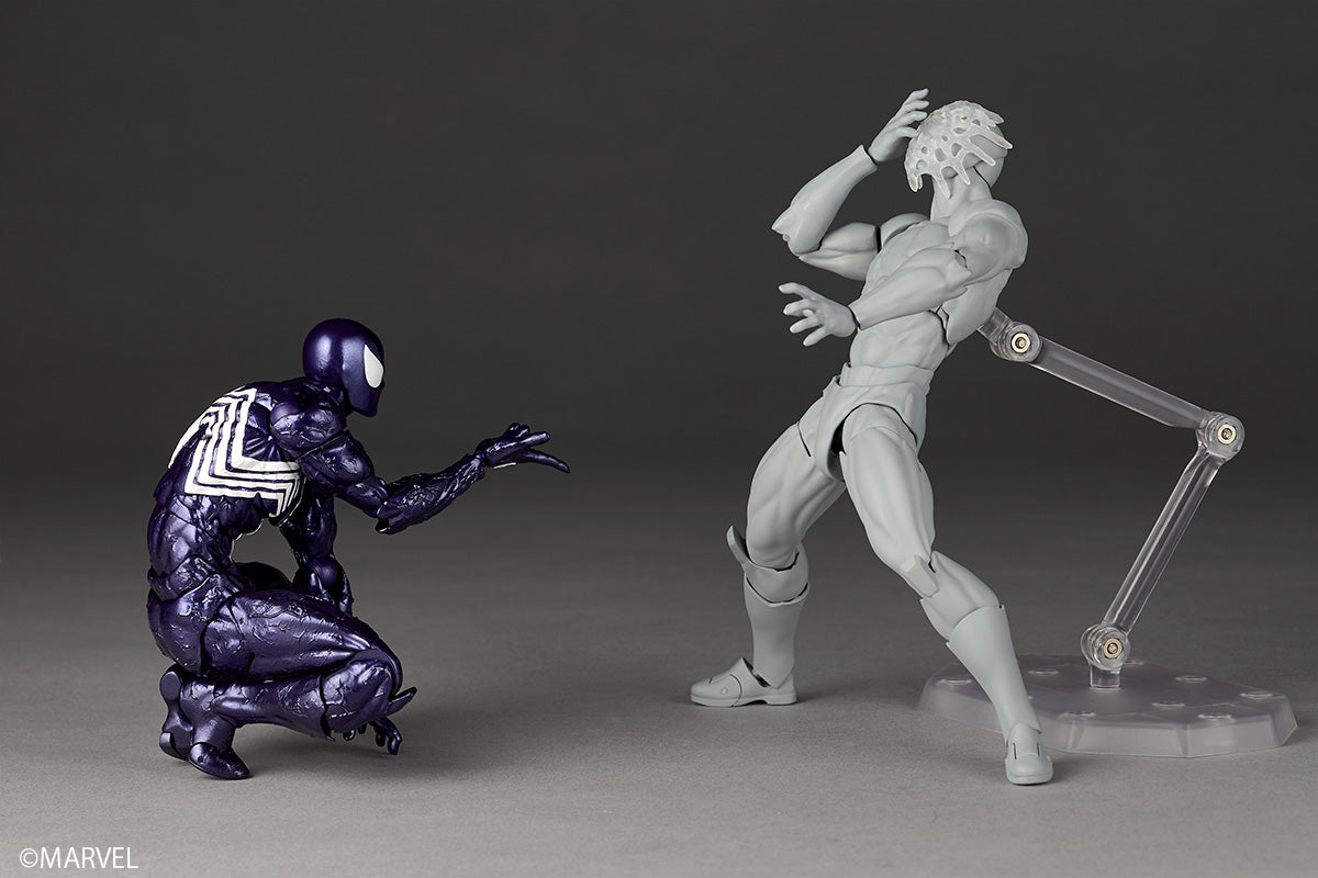Kaiyodo Revoltech Amazing Yamaguchi Symbiote Spider-Man Violett Version Actionfigur