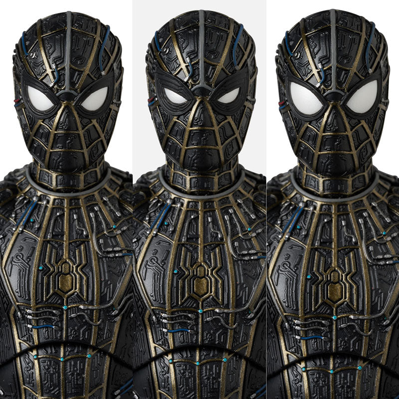 Medicom Toy MAFEX No.308 Spider-Man Black & Gold Suit Actionfigur