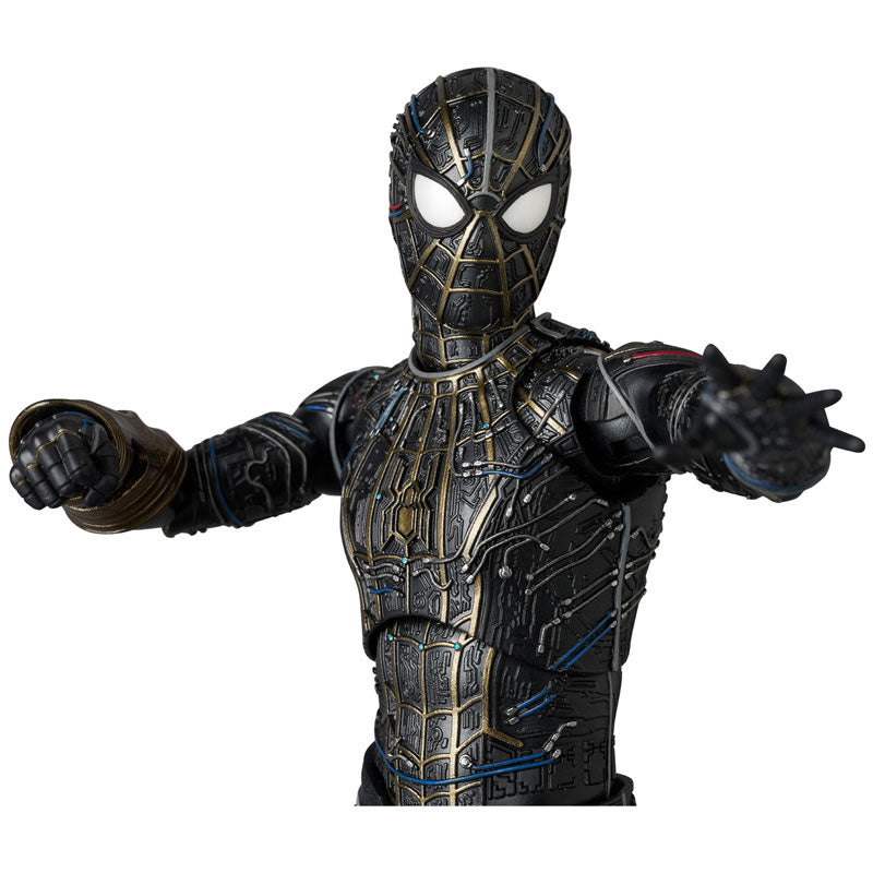 Medicom Toy MAFEX No.308 Spider-Man Black & Gold Suit Actionfigur
