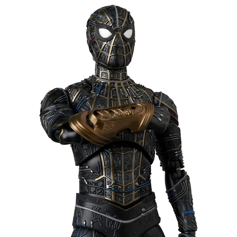 Medicom Toy MAFEX No.308 Spider-Man Black & Gold Suit Actionfigur