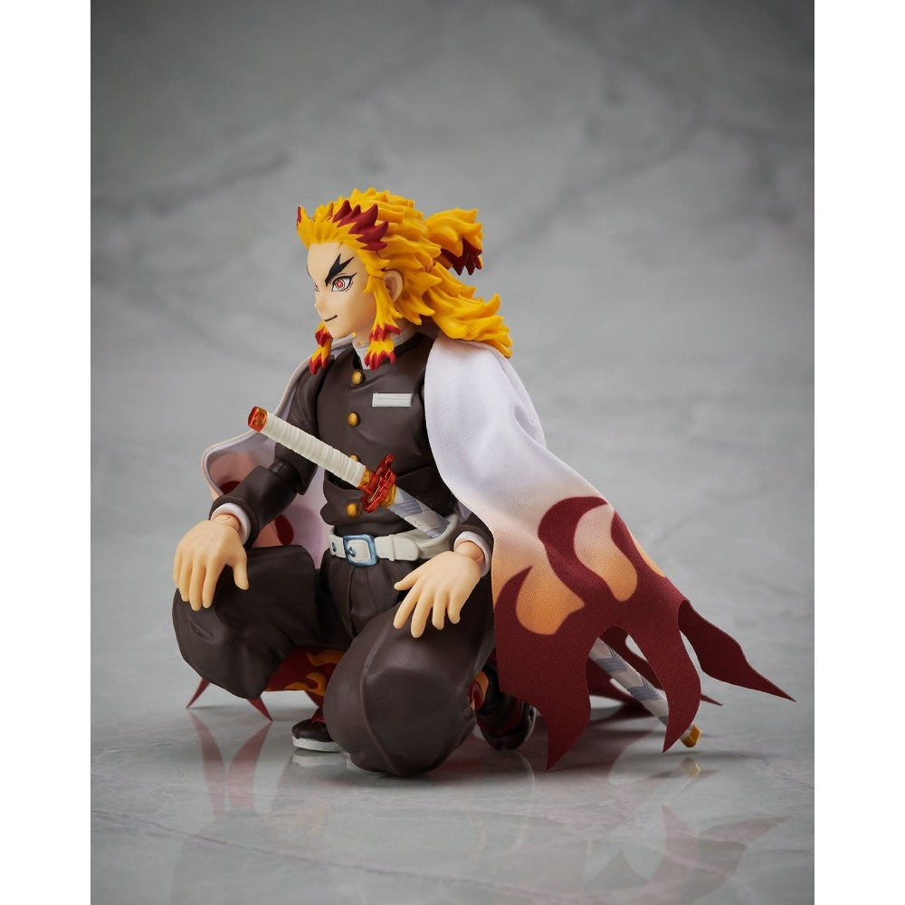 DEMON SLAYER KIMETSU NO YAIBA BUZZmod Kyojuro Rengoku Actionfigur ANIPLEX