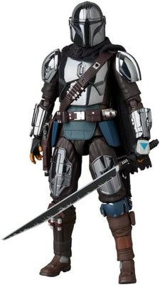 Mafex 256 Mandalorian Figur - Chrome Version - Star Wars The Mandalorian